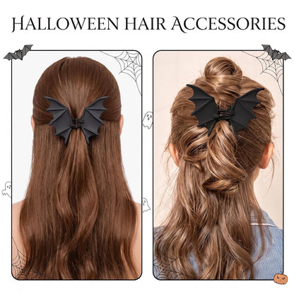 Bat Metal Hair Claw Clip Halloween Goth Accessories for Women Girl