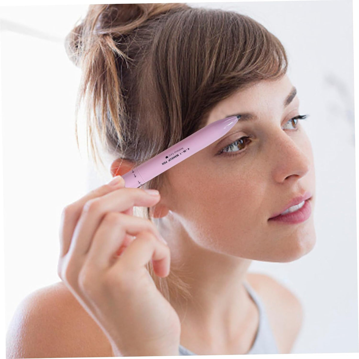 4 in 1 Makeup Pen Multifunctional Makeup Pencil from Eyeliner Lip Liner Brow Pencil Make up Pen Brow Pen Travel Makeup Pen Makeup Pencil and Highlighter Easy-To-Apply ＆ Compact Makeup Accessories