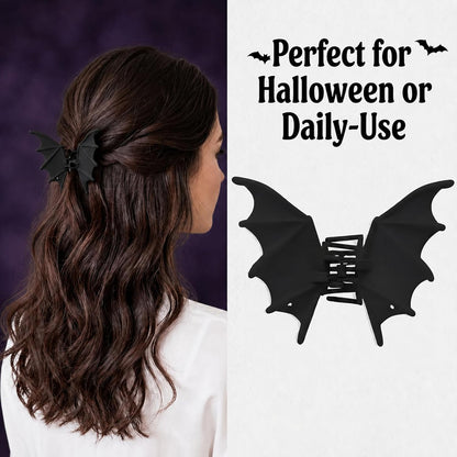 Bat Metal Hair Claw Clip Halloween Goth Accessories for Women Girl