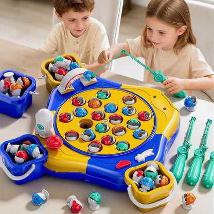 Magnetic Fishing Game for Kids Toddlers Ages 1-3 3-5 5-7, Blue