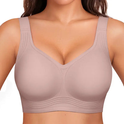 OEAK Women Jelly Bras Wirefree Full Coverage No Underwire Everyday Bras Comfortable Wireless Padded Tshirt Bra