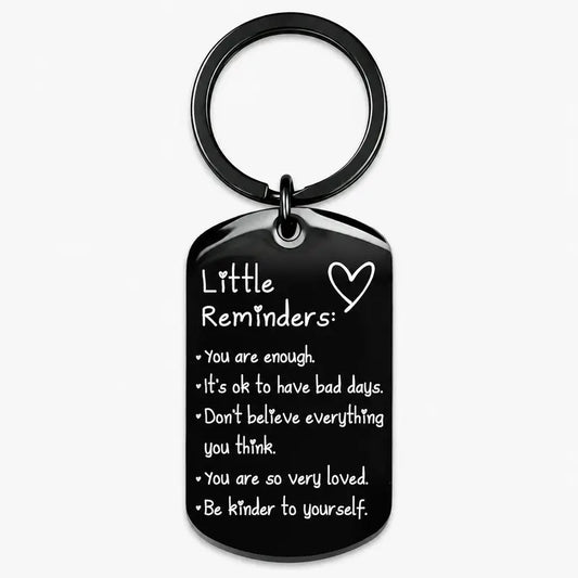 Women'S Minimalist Lightweight "You Are Enough" Slogan Keychain - Unisex Fashion Accessory, Daily Wear Item, Womens Gifts for Friends