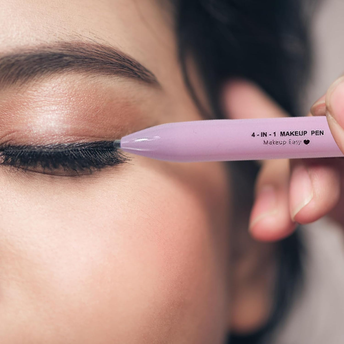 4 in 1 Makeup Pen Multifunctional Makeup Pencil from Eyeliner Lip Liner Brow Pencil Make up Pen Brow Pen Travel Makeup Pen Makeup Pencil and Highlighter Easy-To-Apply ＆ Compact Makeup Accessories